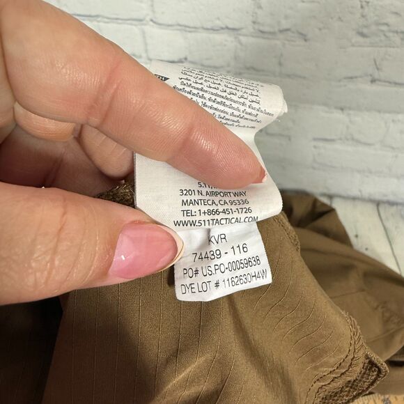 5.11 Tactical Fast-Tac Cargo Pant Men's Size 34X30  Brown Straight 74439 Utility - Picture 5 of 14